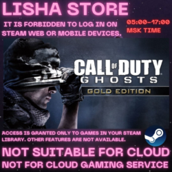 Call of Duty: Ghosts - Gold Edition Steam shared Offline For 90 days