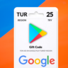 ТУРЦИЯ Google Play 25 TL Подарочная карта Турция. Код