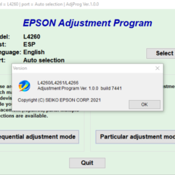 Сброс Epson L4260 L4261 L4266
