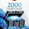 GUILD WARS 2 - 2000 GEMS CARD  GLOBAL  КЛЮЧ