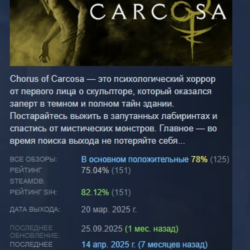 Chorus of Carcosa АВТОДОСТАВКА STEAM GLOBAL МГНОВЕННО ЛИЦЕНЗИЯ