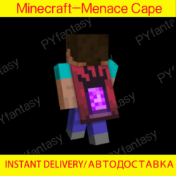 minecraft java bedrock edition menace cape key