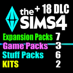 SIMS 4   18 DLC (7 допов 3 наборов 6 кат. 2 компл.)