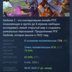 Gedonia 2 АВТОДОСТАВКА STEAM GLOBAL МГНОВЕННО ЛИЦЕНЗИЯ