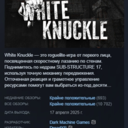 White Knuckle АВТОДОСТАВКА STEAM GLOBAL МГНОВЕННО ЛИЦЕНЗИЯ