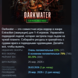 Darkwater АВТОДОСТАВКА STEAM GLOBAL МГНОВЕННО ЛИЦЕНЗИЯ