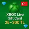 Xbox Gift Card - 25-50-100-300 TL  (TURKEY)