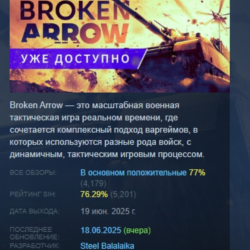 Broken Arrow 💎 АВТОДОСТАВКА STEAM GLOBAL МГНОВЕННО ЛИЦЕНЗИЯ