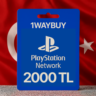 ТУРЦИЯ PlayStation Netwoк 2000 TRY Подарочная карта код