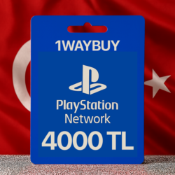 ТУРЦИЯ PlayStation Netwoк 4000 TRY Подарочная карта код