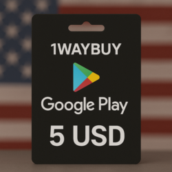 США  ГУГЛ ПЛЕЙ 5 USD  Подарочная карта код оплаты