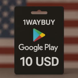 США  ГУГЛ ПЛЕЙ 10 USD  Подарочная карта код оплаты