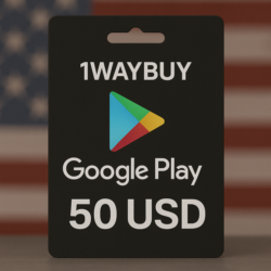 США  ГУГЛ ПЛЕЙ 50 USD  Подарочная карта код оплаты