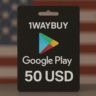 США  ГУГЛ ПЛЕЙ 50 USD  Подарочная карта код оплаты