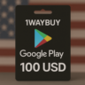 США  ГУГЛ ПЛЕЙ 100 USD  Подарочная карта код оплаты
