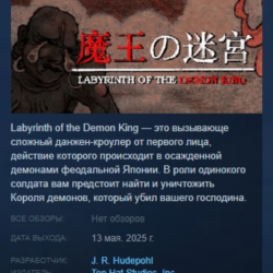 Labyrinth Of The Demon King АВТОДОСТАВКА STEAM GLOBAL МГНОВЕННО ЛИЦЕНЗИЯ