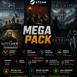 Northgard,Darkest Dungeon,Skyrim / Steam /Offline