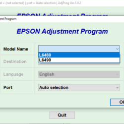 Epson L6460 L6490 Adjustment Program