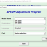 Сброс Epson XP2200 XP2205 Adjustment Program