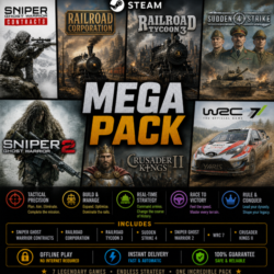Sniper Ghost Warrior Contracts,Railroad,Sudden Strike 4,WRC 7 / Steam /Offline
