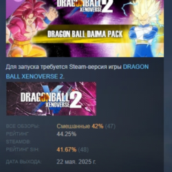 DRAGON BALL XENOVERSE 2 - Dragon Ball DAIMA Pack DLC AUTODELIVERY STEAM РОССИЯ