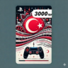 PSN Gift Card Turkey 3000 TL Instant Auto Delivery