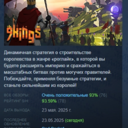 9 Kings АВТОДОСТАВКА STEAM GLOBAL МГНОВЕННО ЛИЦЕНЗИЯ