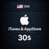 Подарочная карта Apple iTunes (USA) 30$