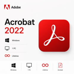 Adobe Acrobat Pro DC 2022 ОС Windows 1 PC   Lifetime