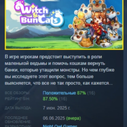 Witch &amp; Bun Cats АВТОДОСТАВКА STEAM GLOBAL МГНОВЕННО ЛИЦЕНЗИЯ