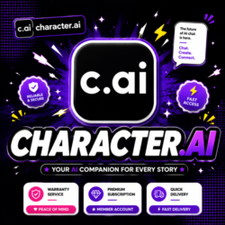 Character.ai  ПЛЮС 1 МЕСЯЦ | ОБЩИЙ СЧЕТ