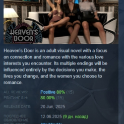 Heaven's Door АВТОДОСТАВКА STEAM GLOBAL МГНОВЕННО ЛИЦЕНЗИЯ