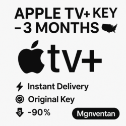 Ключ Apple TV  – 3 месяца (США)    Мгновенная до