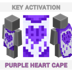 Ключ Purple Heart Плащ Minecraft Java & Bedrock GLOBAL