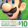 Nintendo eShop  Card 10 CAD Ключ карта  Нинтендо Канада