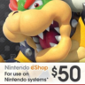 Nintendo eShop  Card 50 CAD Ключ карта  Нинтендо Канада
