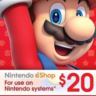 Nintendo eShop  Card 20 CAD Ключ карта  Нинтендо Канада