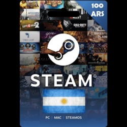 Steam Wallet Gift  Card 100 ARS  Ключ Аргентина