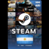 Steam Wallet Gift  Card 100 ARS  Ключ Аргентина