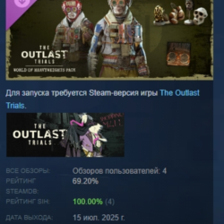 The Outlast Trials - World of Heavyweights Pack DLC AUTODELIVERY STEAM РОССИЯ