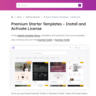 Лицензия Starter Templates на год/навсегда оригинальная