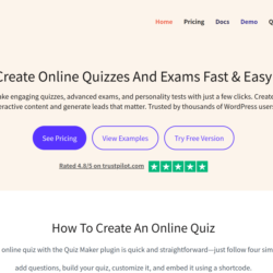 Последняя версия плагина Quiz Maker Pro GPL