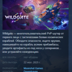 Wildgate АВТОДОСТАВКА STEAM GLOBAL МГНОВЕННО ЛИЦЕНЗИЯ
