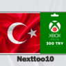 Подарочная карта Xbox Live на 300 турецких лир (Турция)
