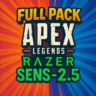 Full Pack Razer Apex Legends Sens - 2.5  NEW