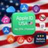 Apple ID США | Без 2FA или Телефон | Полный Доступ | Быстрая Доставка