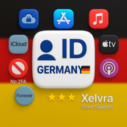 Apple ID Германия | Без 2FA или Телефон | Полный Доступ | Быстрая Доставка