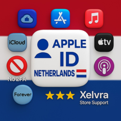 Apple ID Нидерланды без 2FA полный доступ мгновенн