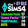 SIMS 4   87 DLC (17 допов 12 наборов 20 кат. 38 компл.)