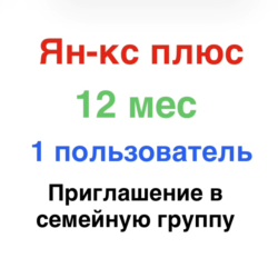 Ян-кс Плюс 12 месяцев для 1 участника